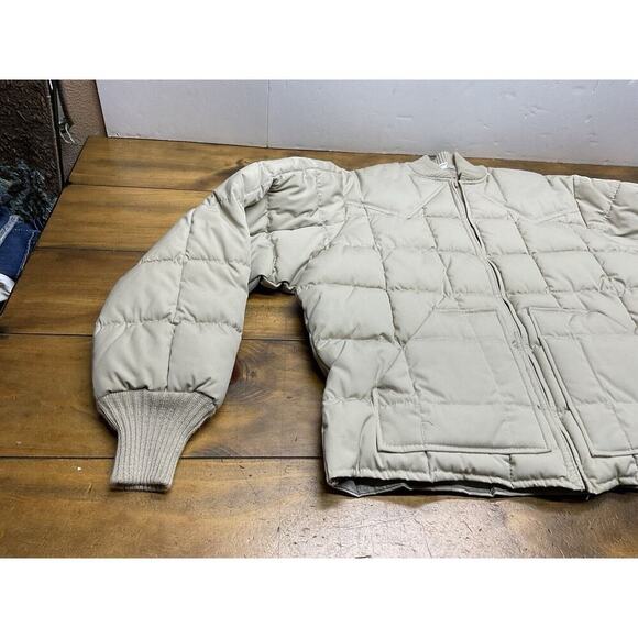 Vintage Walls Blizzard Pruf Puffer Jacket Mens Size XL Full Zip Tan - Picture 5 of 14